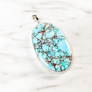 Pendant Turquoise Oval 925 Silver #1